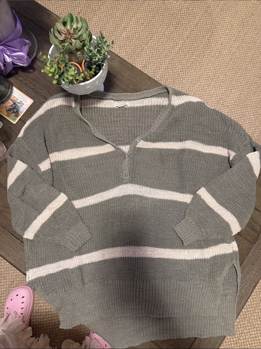 American Eagle Henley Sweater